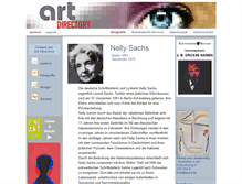 Tablet Screenshot of nelly-sachs.de